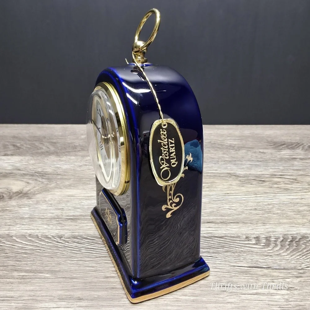 Vintage Westclox Clock - Handmade - Beautiful Blue - Collection Piece ‎ - Rare
